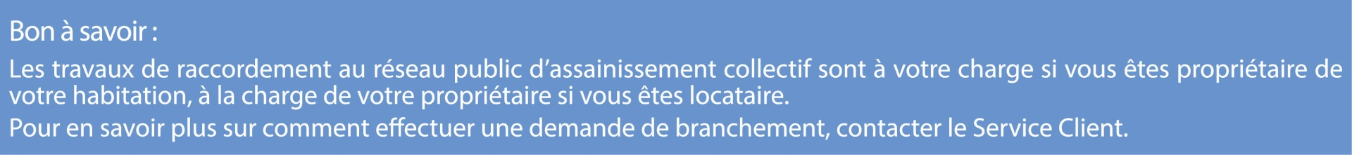 En savoir plus raccordement